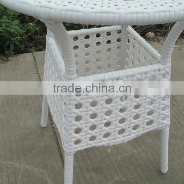 Hexagonal 2 Seater Table Set Used Cafe Poly Rattan Furniture Restaurant photo-6