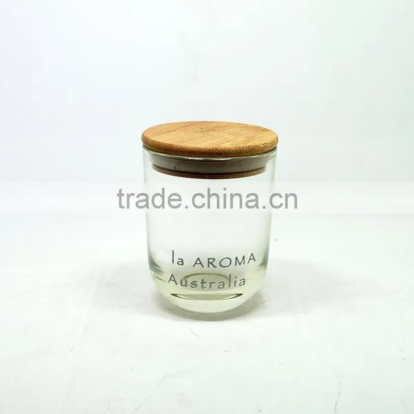Round Bottom Clear Glass Candle Jars Candle Holders Wholesale photo-2