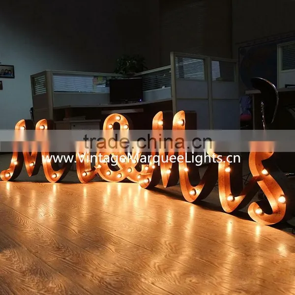 Illuminated Metal Letters for Wedding photo-2