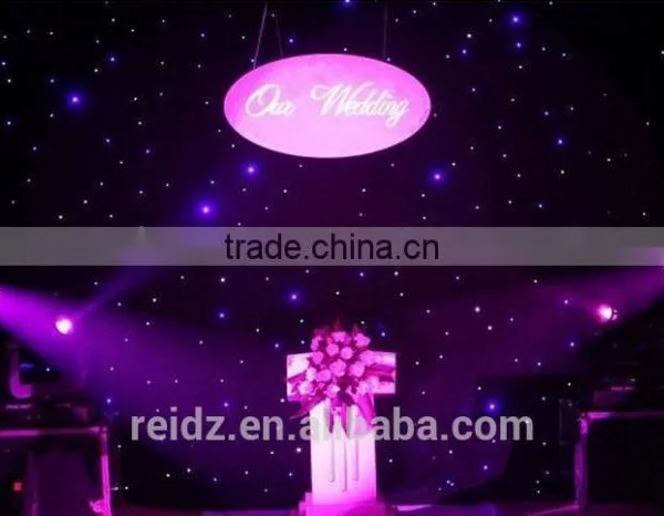 White Fireproof Velvet Cloth White Wedding Backdrop Led Star Curtain photo-4