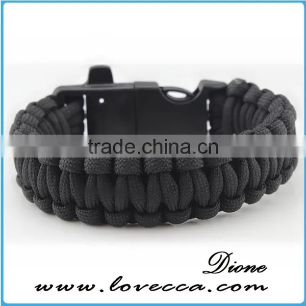 Paracord Bracelet Survival Gear Kit With Embedded Compass, Fire Starter, Emergency Knife & Whistle Survival Bracelet photo-4
