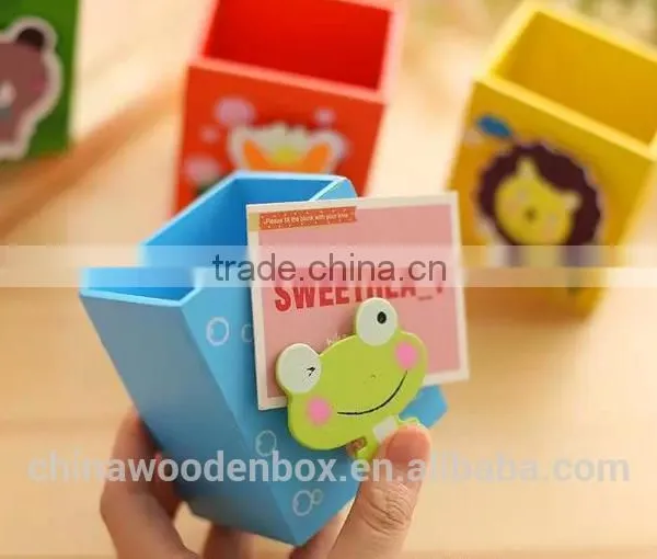 2015 Customize Wooden Stationery Box for Kids Low Price Wooden Cases photo-3