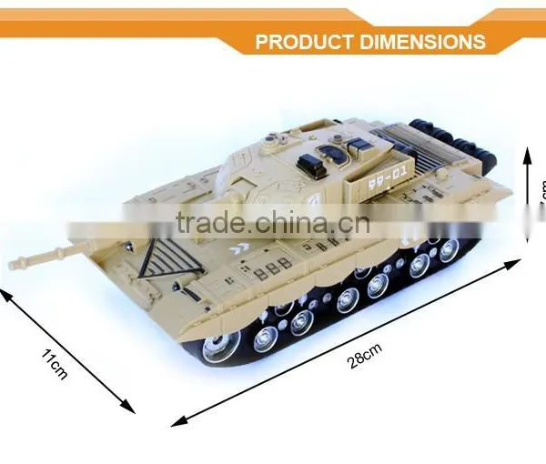 Toys Best Selling1:32 4CH Simulation Model RC War Best Tank photo-3