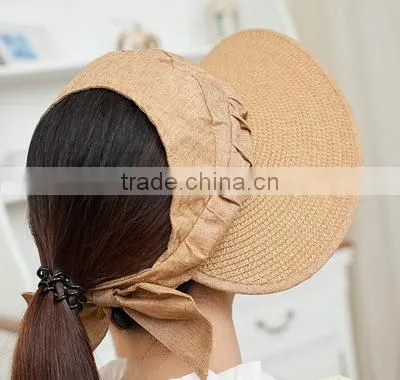 Korean Empty Top Lady Hat Summer Sun Visor Cap Hats photo-3