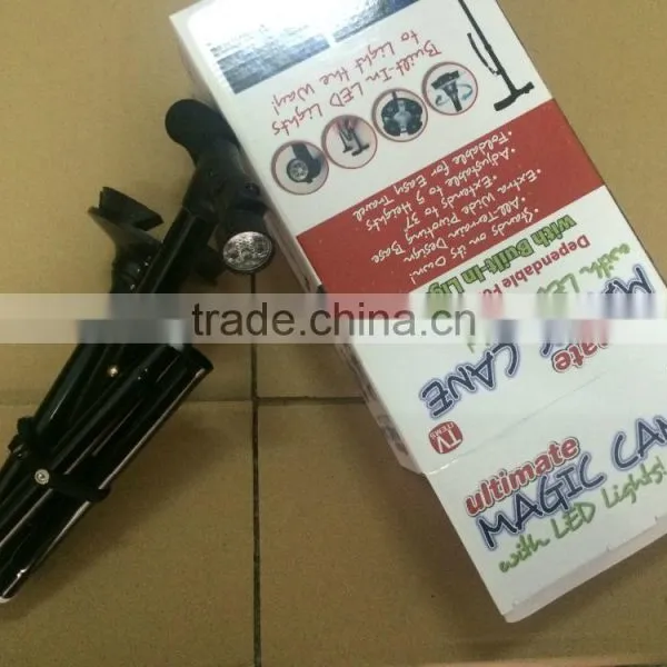 Multi-function Magic Folder Working Stick Cane With Led photo-2