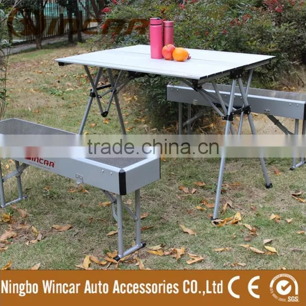 Portable Outdoor Dining Table Set Aluminum Folding Table and Chair photo-2