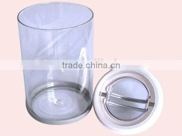 1200ML Large Size Plastic Lid Food Container Glass Airtight Canister photo-2