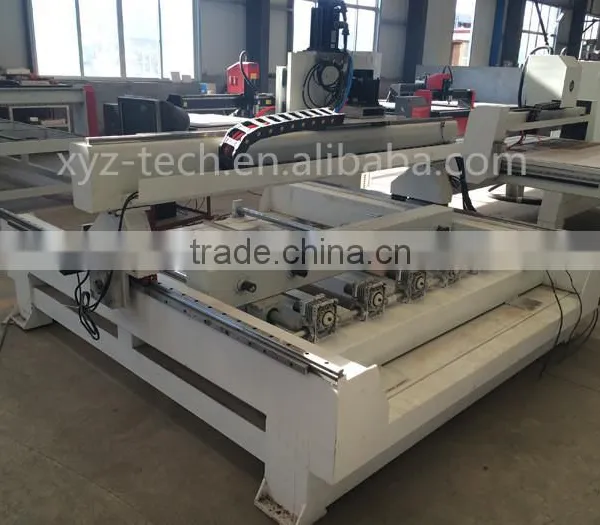 Wood Plastic 4 Axis Engraving Machine Linear Slide Rail Multi Spindle Cnc Router photo-2