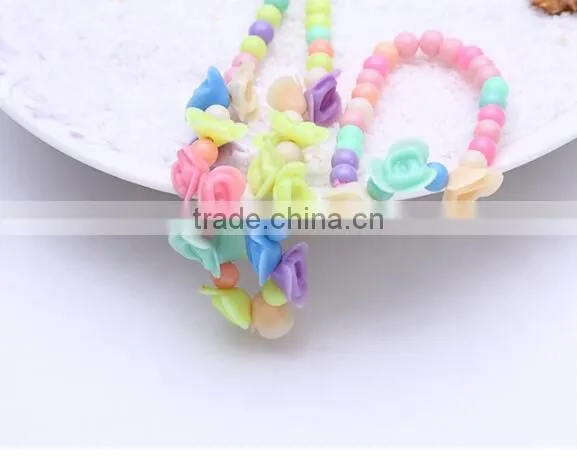 Zm35068a Latest Design Beads Necklace Fancy Colorful Children Necklace Sets photo-4