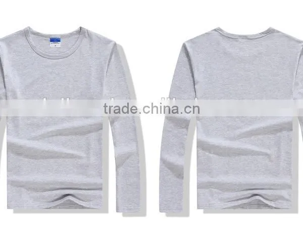 Wholesale Plain Cheap Custom t Shirt Printing Long Sleeve Blank T Shirts photo-5