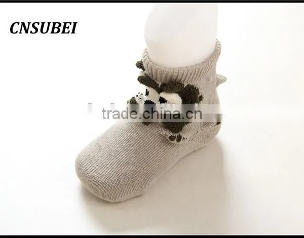 3D Animal Cartoon Design Non-slip New Born Baby Fashion Soft Socks for Infant photo-4
