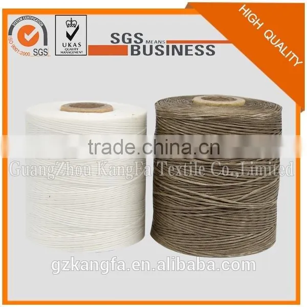 High Quality Good Price 100% Polyester 210d/1x16 Flat Braid Waterproof Footwear Waxed Thread photo-4