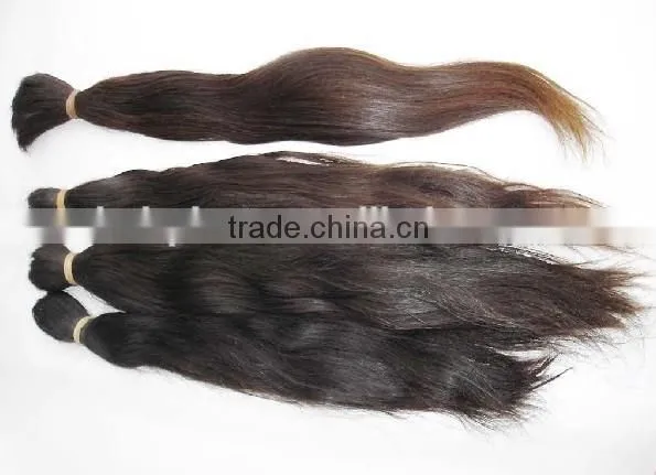 Double Drawn Malaysian Virgin Remi Human Hair Bulk photo-5