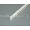 Blind Stop White Vinyl Waterproof PVC Trim Profiles For Interior , No Warping