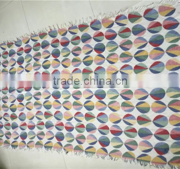China Factory Hot Air Balloon Print Scarf High Qualith Women Lady Scarf photo-3