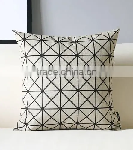 2014 New Design Cotton Linen Throw Pillow photo-5