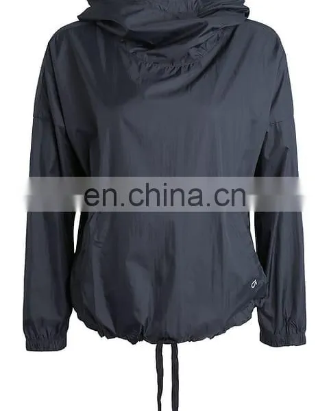 Womens High Quality Cheap Nylon Pullover Windbreaker photo-6