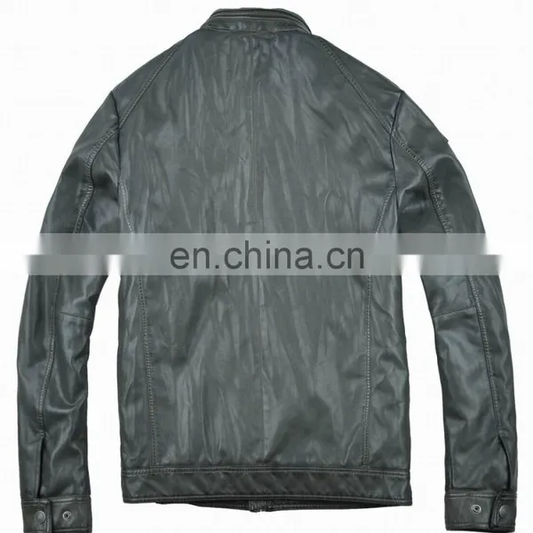 2015 Latest Fashion Hotsale Spring Handsome PU Leather Jacket for Men photo-3