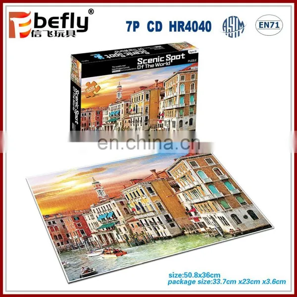Wholesale Cardboard Puzzle 500 Pieces Jigsaw Puzzle