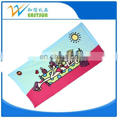 Cheap Manufactor Customized Printed Microfiber Soft New Promotional 100% Polyester Beach Towels photo-4