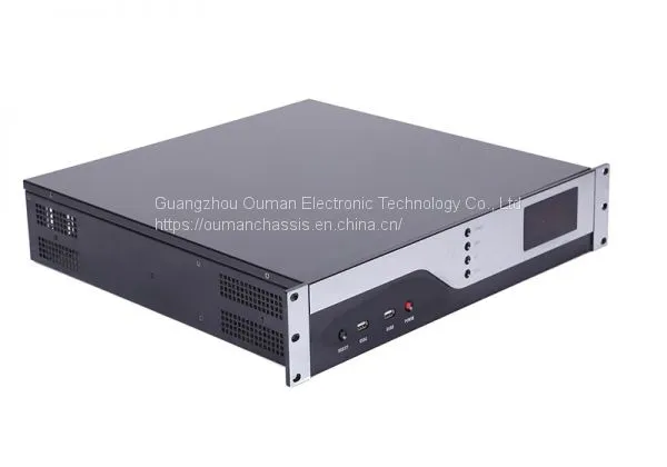 2u LCD Rack Mount Computer Case Micro Atx Server Chassis photo-2