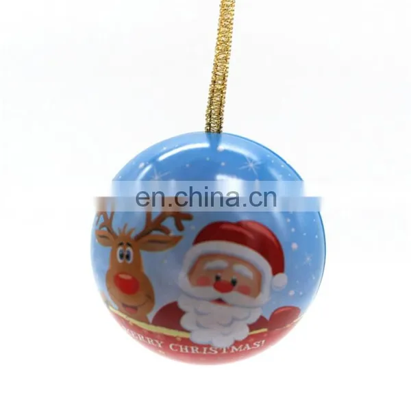 Empty Ball Shape of Tin Box for Christmas Gift Wholesale photo-3