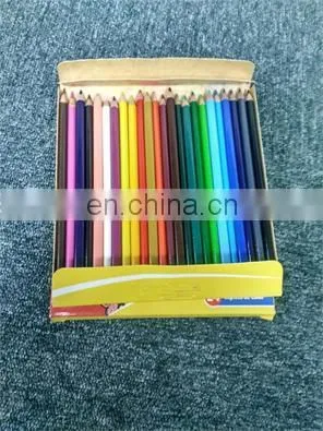 High Quality Stationery 7 " Triangular Color Plastic Pencil 24pcs Set With Sharpener photo-5