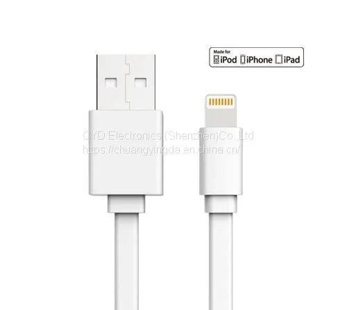 Flat USB Date Cable for IPhone 6 Plus, IPhone 5s With 1m Length, Apple Certified With MFI Mark photo-2