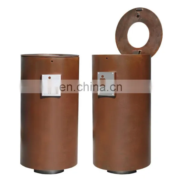 Outdoors Dustbin Cortel Steel Materials