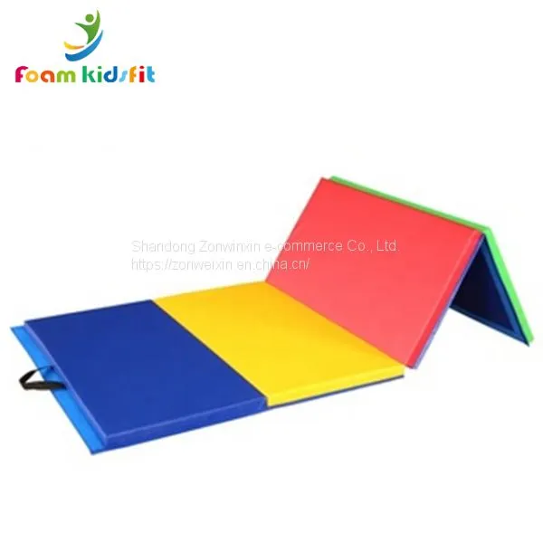 Four Folding Gymnastic Landing Mat for Fitness Body Building photo-5