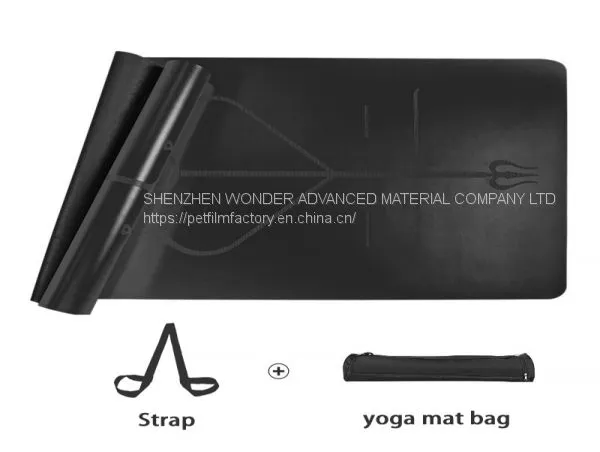 Black PU Top Rubber Yoga Mats Suppliers photo-3