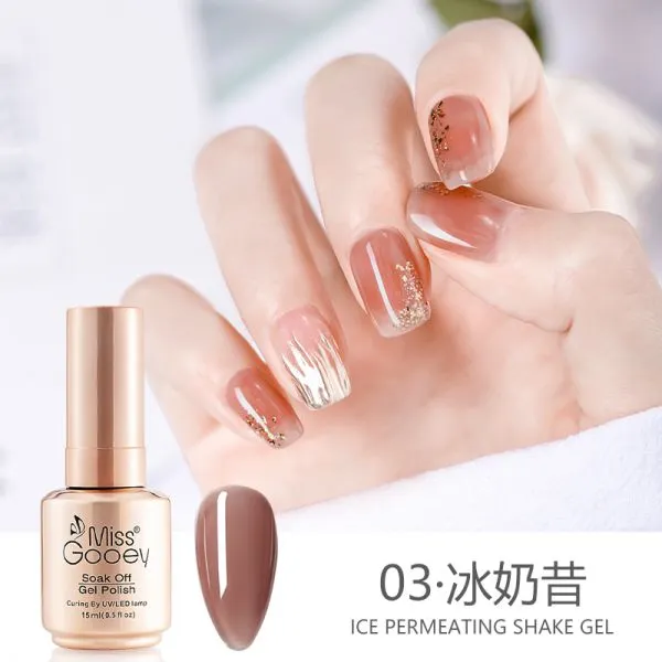 Monochrome Nail Polish Gel Environmental Protection With Applicator photo-3
