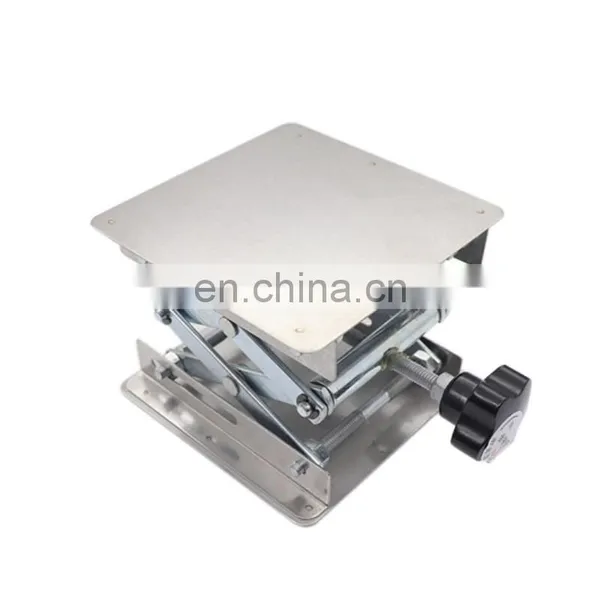 12 Inch Stainless Stand Scissor Lift Table/ Adjustable Lab Stand Table photo-3