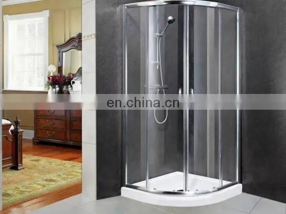 8MM 10MM 12MM 15MM 19MM Tempered Curved Glass Shower Door photo-5