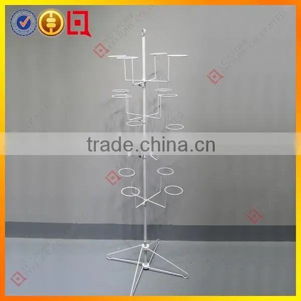Metal Wire Rotating Hot Sell 4-Tier Metal Hat Rack photo-4