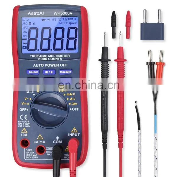 WH5000A Magnet Digital Multimeter CE Version Measures Voltage Tester, Current, Resistance photo-6