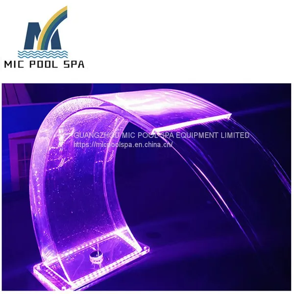 Outdoor Garden Water Fountain Transparent Acrylic Led Waterfall Spillway Pool Fountains And Waterfalls photo-4