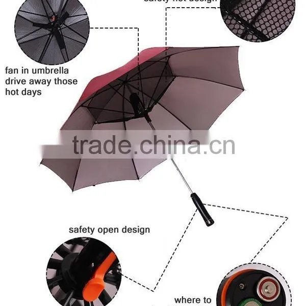 Sunscreen Umbrella Fan For Outdoor photo-2