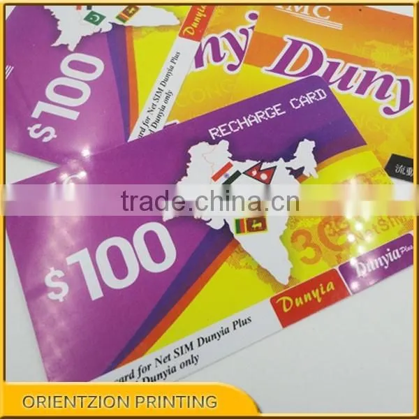Professional Quality Plastic Pvc Scratch Calling Card With Scratch Panel photo-6