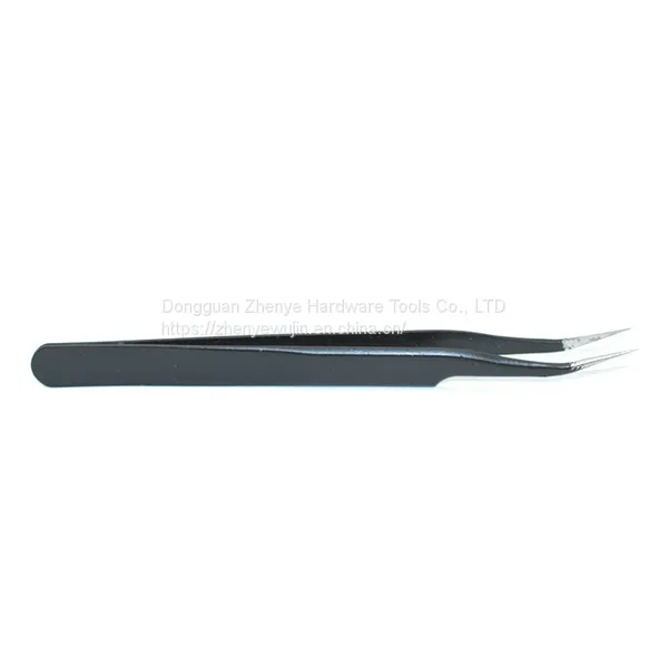 Curved Tip ST-17, ESD-17, Grafted Eyelashes, Bird's Nest Hair Picking Bell, Stainless Steel Anti-static Tweezers photo-3