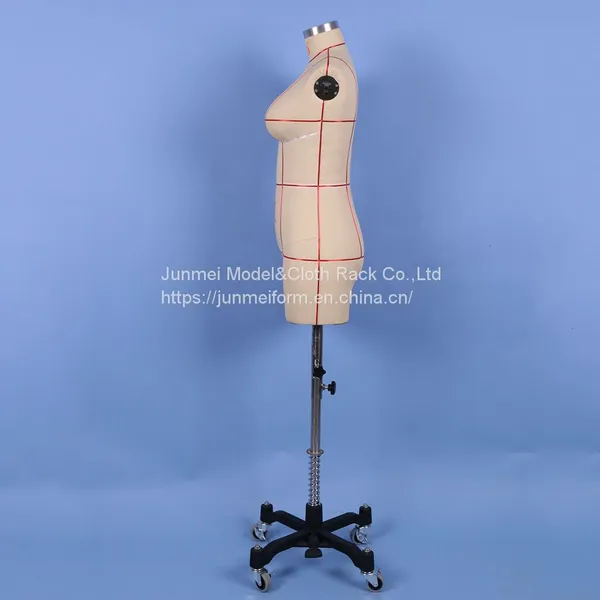 Wholesale White Color Fiberglass Made Tailor Mannequins Female Body Curvy Half-body Torso Dummy for Women's Lingerie photo-3