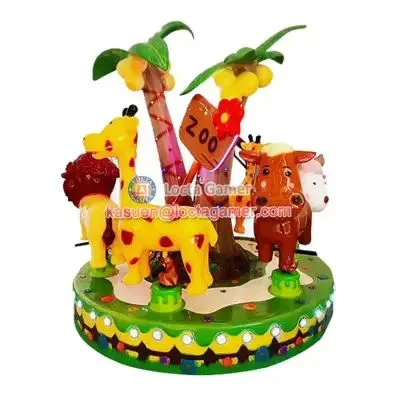 Mini Luxury Carousel Carousel 6-seat Cartoon Park Carousel Amusement Park photo-3