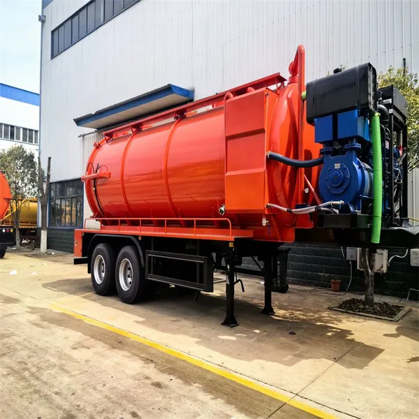 Customized 22 Square Meter Semi Trailer Oil Drilling Mud Suction Truck for Export photo-3