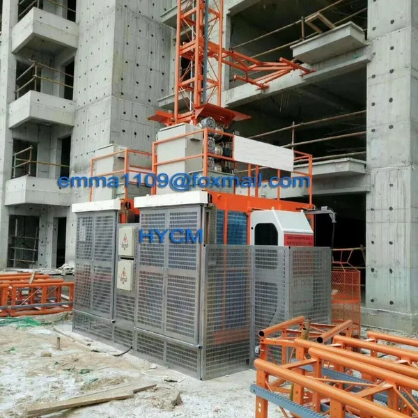 4000kg Construction Building Hoist for 50m Height Buildings in Russia