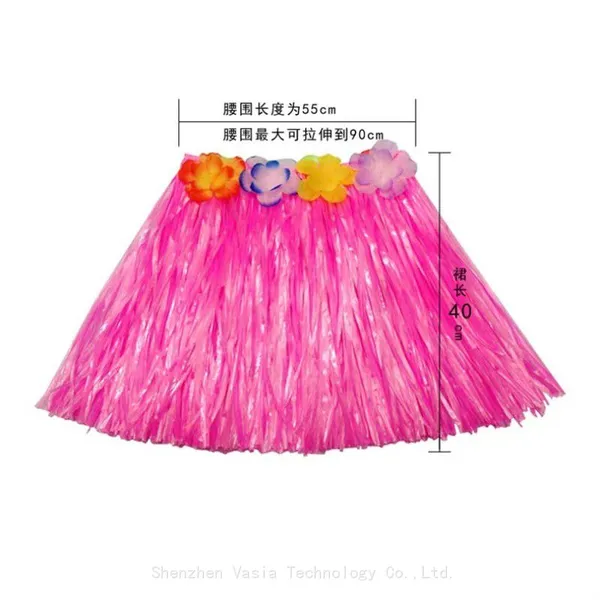 Adult 80cm Grass Skirts - Double Layers for Hawaiian Luau Dance Performance photo-3