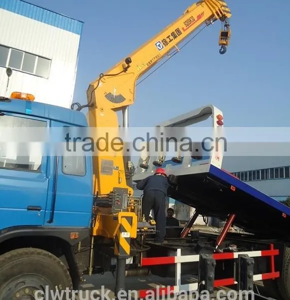2015 Dongfeng Wrecker Towing Truck With Crane, 4x2 Truck Mounted Crane photo-6