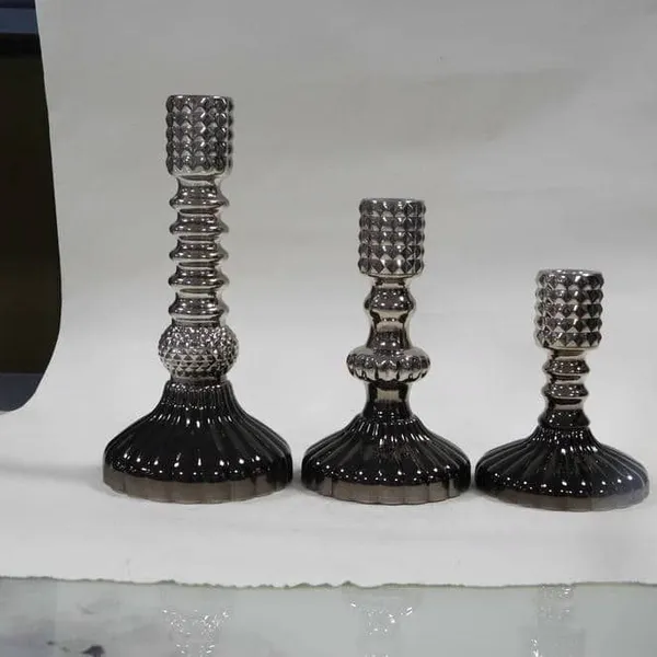 Glass LED Lamp Glass Candle Holder