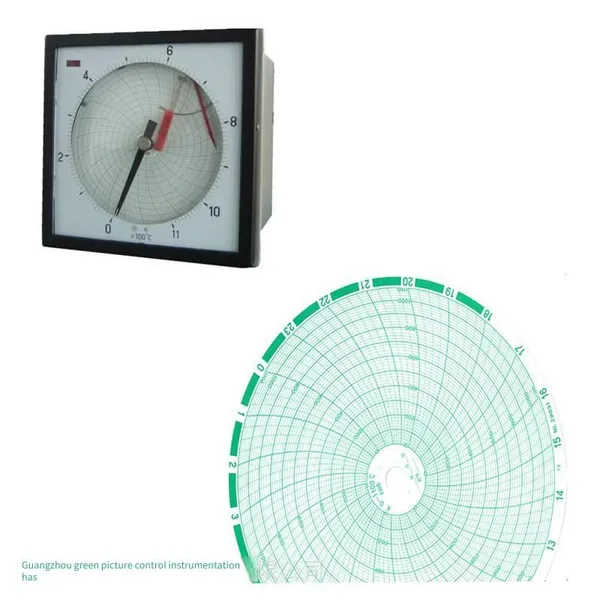 Shanghai Dahua Medium Circular Chart Recorder Xwfj - 301, Medium Circular Chart Recording Paper, Linear 5728 - 1, 0 - 1200 photo-2