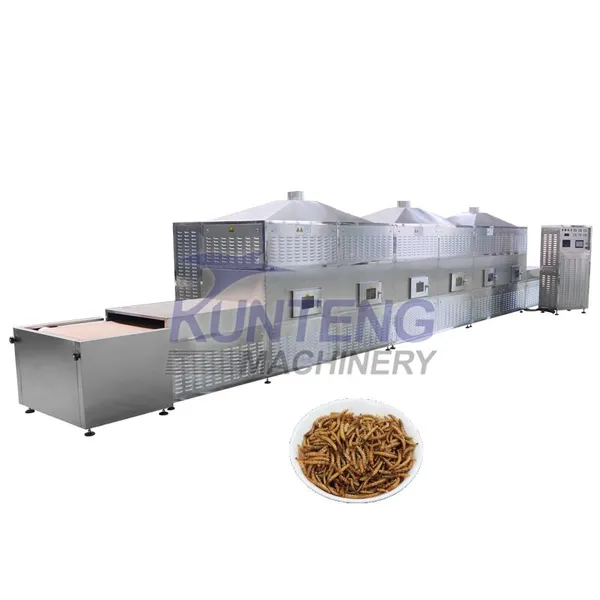 Agricultural Products Microwave Glutinous Rice Flour Dryer Food Sterilising and Cooking Equipment