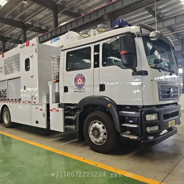 Sinotruk Sitrak Emergency Flood Prevention and Rescue Vehicle With High-flow Drainage and Integrated Luffing Jib Crane photo-2